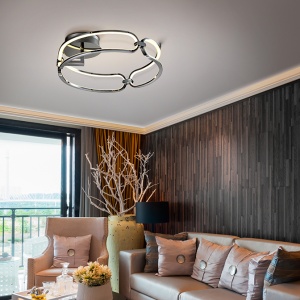 Lustra LED aplicata design ultra-modern 47cm Colette. crom - Img 2