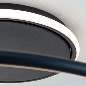 Lustra LED aplicata stil minimalist CLAIRE neagra - Img 5