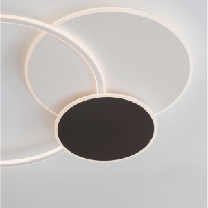 Lustra LED aplicata stil modern RUBIC alb negru - Img 5