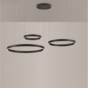 Lustra LED circulara cu 3 inele 80/60/40cm ELOWEN 228463 universul-luminii.ro