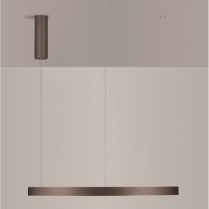 Lustra LED circulara ELOWEN 80cm, maro 228473 universul-luminii.ro