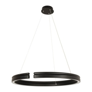 Lustra LED circulara iluminat sus si jos PICO negru 80cm