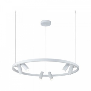 Lustra LED cu spoturi directionabile Satellite alba