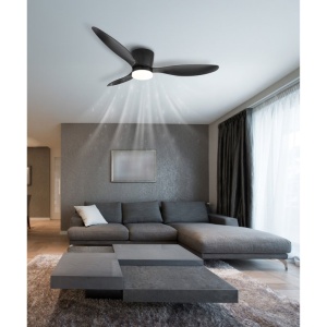Lustra LED cu ventilator si telecomanda ARMANDO negru 03666S GL 171973 universul-luminii.ro