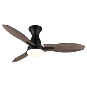 Lustra LED cu ventilator si telecomanda GALE negru 03671B GL 247423 universul-luminii.ro