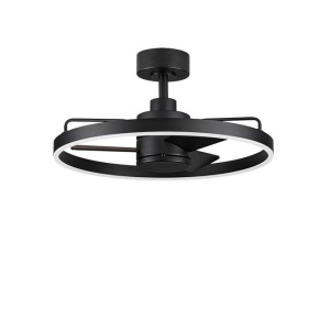 Lustra LED cu ventilator si telecomanda LUNAIR negru