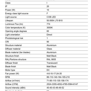 Lustra LED cu Ventilator tavan si telecomanda CRUISER TEK L negru 3000K - Img 3