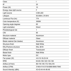 Lustra LED cu Ventilator tavan si telecomanda CRUISER TEK XL alb 3000K - Img 3