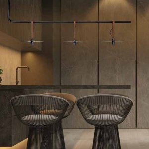 Lustra LED decorativa design modern Kurt negru 153463 universul-luminii.ro