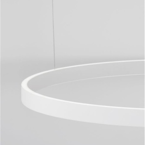 Lustra LED design circular cu iluminat sus si jos ELOWEN alb, diametru 98cm 213823 universul-luminii.ro