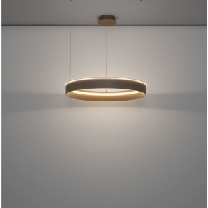 Lustra LED design circular OLIVIA bej D-78cm - Img 5