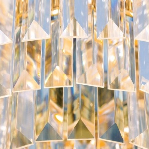 Lustra LED design LUX PRISM 35cm, 24K gold plated 197333 universul-luminii.ro