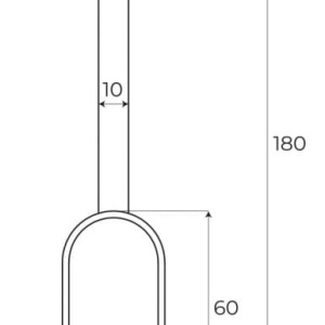 Lustra LED design minimalist ENIGMA, Coral red - Img 4