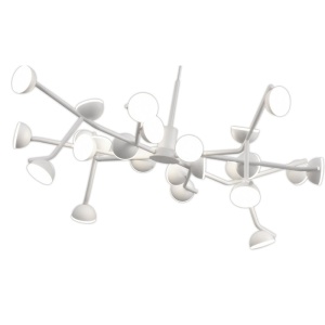 Lustra LED design modern ADN alb Medium - Img 5