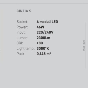 Lustra LED design modern Cinzia S auriu sau alb 146493 universul-luminii.ro