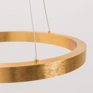 Lustra LED design modern circular CARLO auriu, diametru 60cm - Img 6