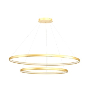 Lustra LED design modern circular CARLO auriu - Img 2