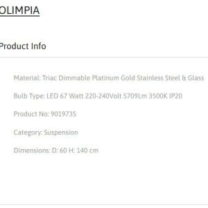 Lustra LED design modern decorativ OLIMPIA 152073 universul-luminii.ro