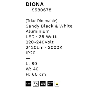 Lustra LED design modern DIONA, 3000K 236613 universul-luminii.ro