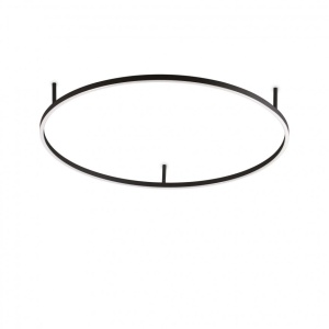 Lustra LED design modern geometric ORACLE SLIM PL D090 ROUND 3000K ON-OFF BK - Img 1