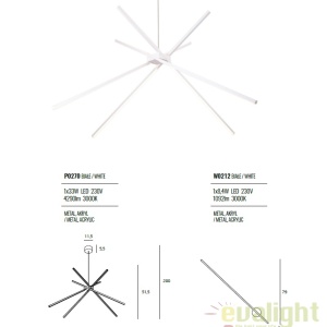 Lustra LED design modern SPIDER P0270 MX 60163 universul-luminii.ro