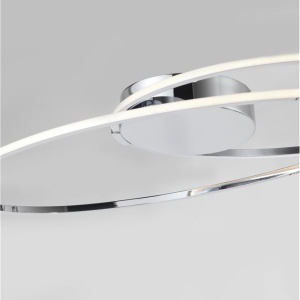 Lustra LED design modern Viarregio crom 60253 universul-luminii.ro
