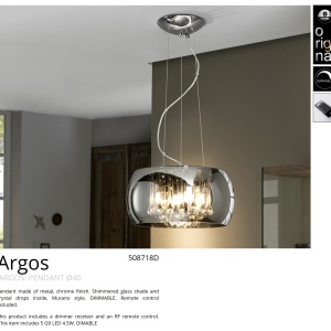 Lustra LED dimabila cu telecomanda 40cm ARGOS SV-508718D 68493 universul-luminii.ro