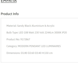 Lustra LED dimabila design circular EMPATIA D-80cm - Img 4