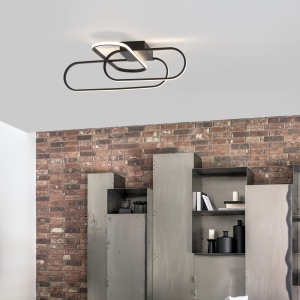 Lustra LED dimabila, design modern ARTE, negru 74463 universul-luminii.ro