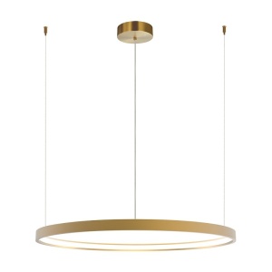 Lustra LED dimabila design modern Cirrcle D-90cm auriu - Img 1