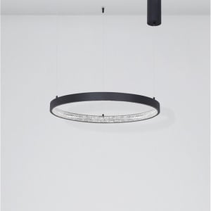 Lustra LED dimabila, design modern PRESTON, 60cm negru NVL-9865160 42583 universul-luminii.ro