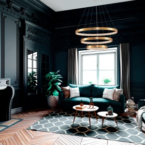 Lustra LED dimabila, design modern PRESTON 74353 universul-luminii.ro