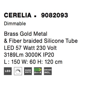 Lustra LED dimabila moderna, design deosebit CERELIA NVL-9082093 - Img 3