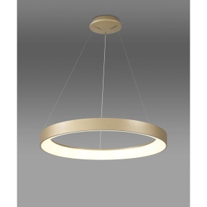 Lustra LED inteligenta design circular NISEKO II Gold 50cm 131073 universul-luminii.ro