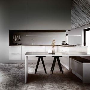 Lustra LED liniara design modern minimalist YOKO SP BIANCO 93453 universul-luminii.ro