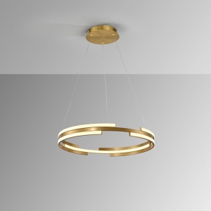 Lustra LED moderna design circular Ciclos aurie - Img 5