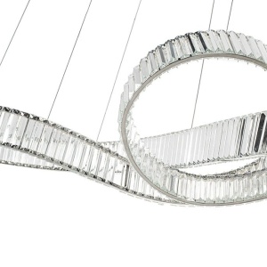 Lustra LED moderna design deosebit CHARMES 160B crom - Img 3