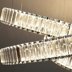 Lustra LED moderna design deosebit CHARMES 80 crom - Img 6