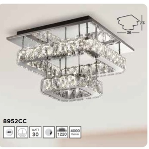 Lustra LED moderna design elegant Clover - Img 4