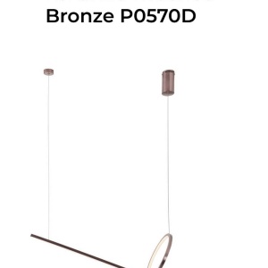 Lustra LED moderna design minimalist Lozanna Brushed Bronze 151173 universul-luminii.ro