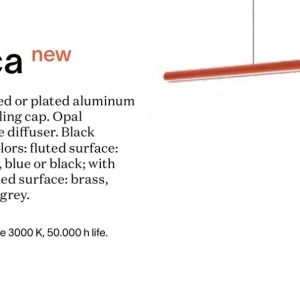 Lustra LED moderna DORICA SP3 D90 OTTONE - Img 2