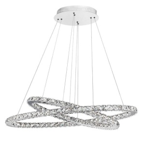 Lustra LED ovala cristal K9 Celine 85x42cm NVL-7403002