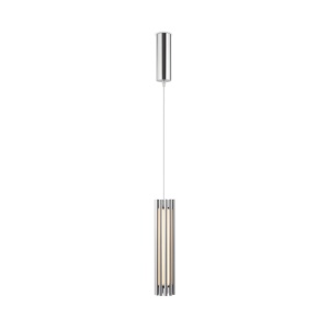 Lustra LED, Pendul design modern Sonata crom - Img 3