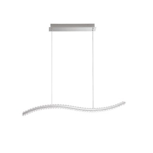 Lustra LED suspendata, cristal design elegant AURELIA crom - Img 1