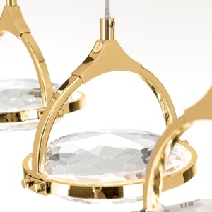 Lustra LED suspendata cu cristal K9 design lux MOON 12L 234633 universul-luminii.ro
