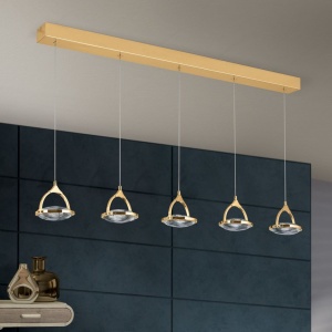 Lustra LED suspendata cu cristal K9 design lux MOON 5L 156303 universul-luminii.ro