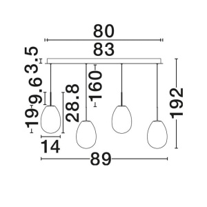 Lustra LED suspendata decorativa BRITA 4L - Img 9