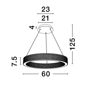 Lustra LED suspendata deosebita design modern KLEPSIDRA, 41cm 158153 universul-luminii.ro