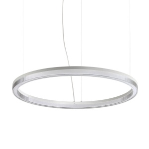 Lustra LED suspendata design circular CROWN SP D80 BIANCO