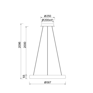 Lustra LED suspendata design circular FLATS I - Img 3